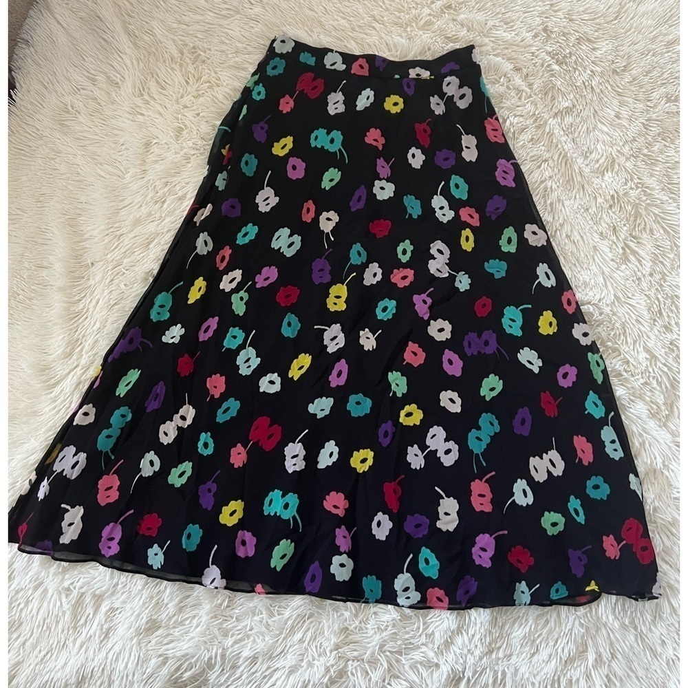 ESCADA Floral Print Midi - size 36 US S